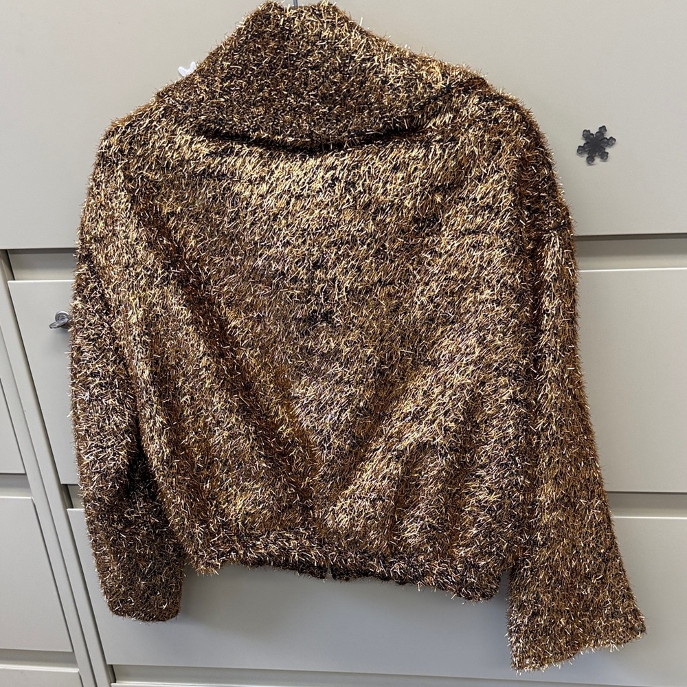 Metallic thread bomber jacket NWT - image 5